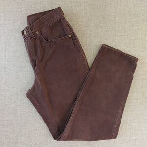 Vintage H.I.S. Womens Chocolate Brown Denim High Rise Mom 5-Pocket Jeans